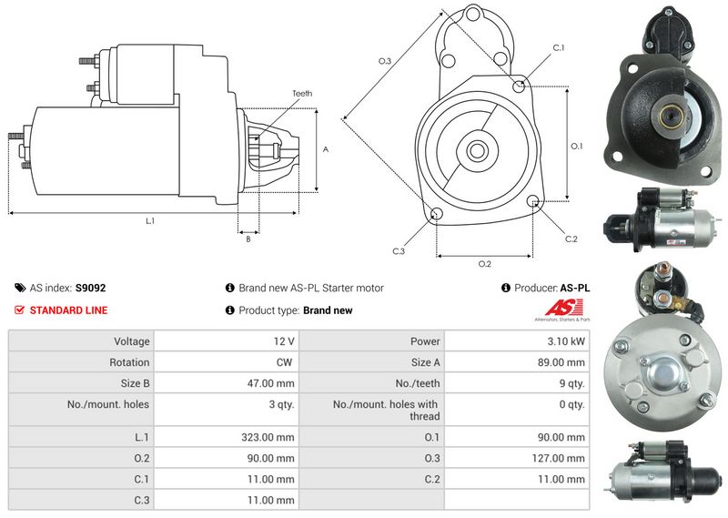 AS-PL S9092 Starter