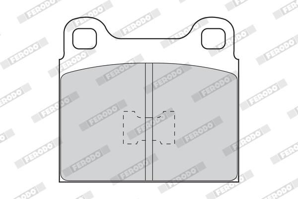FERODO FDB105 Brake Pad Set, disc brake