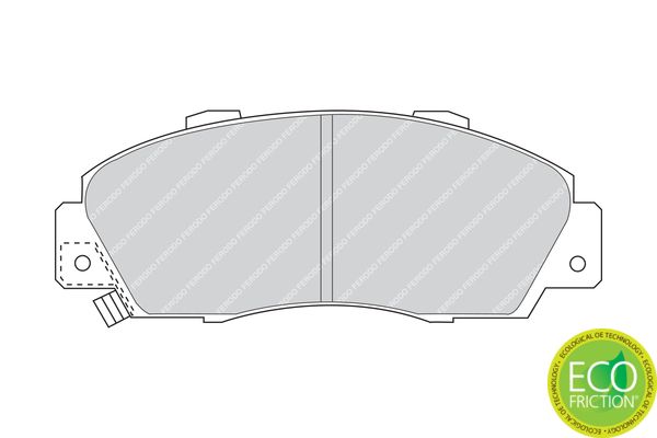 FERODO FDB905 Brake Pad Set, disc brake