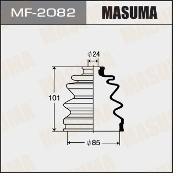 Комплект пилозахисний, приводний вал, Masuma MF2082