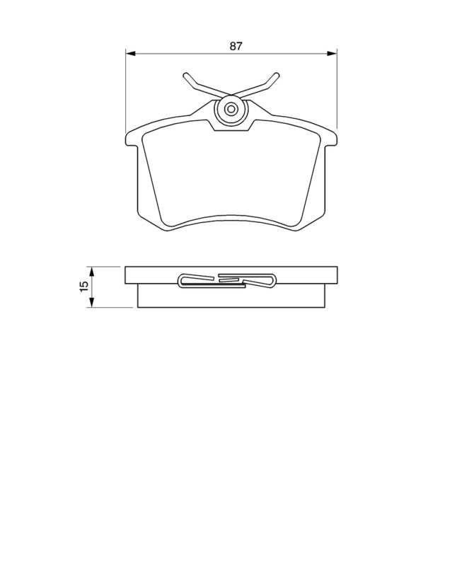 Set placute frana,frana disc 0 986 469 610 BOSCH