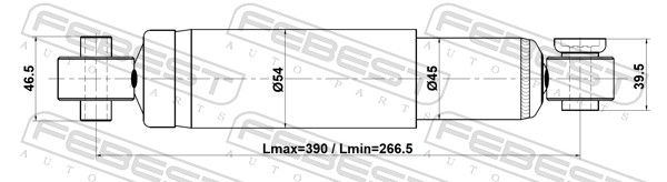 FEBEST 12110-024R Shock Absorber