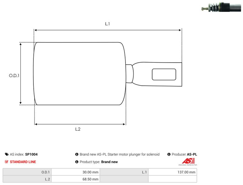 AS-PL SP1004 Repair Kit, starter