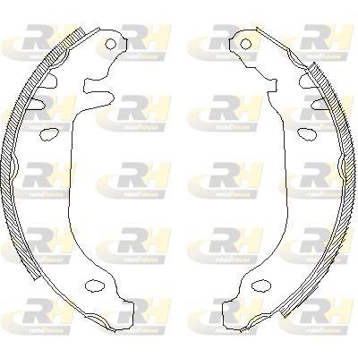 Комплект гальмівних колодок, Roadhouse 4169.00