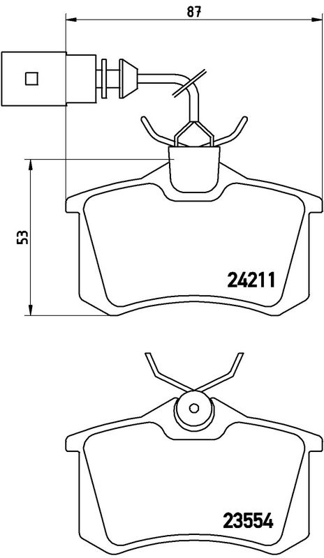BREMBO P85101 Brake Pad Set, disc brake