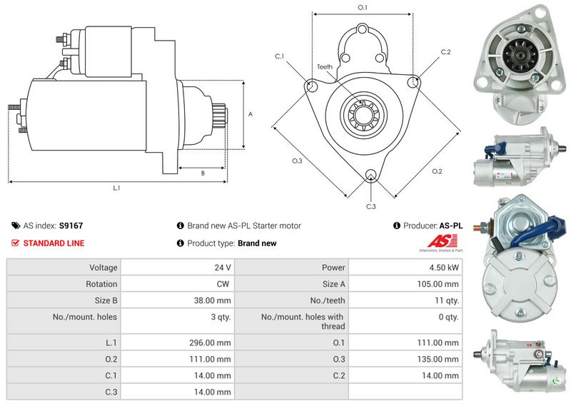 AS-PL S9167 Starter