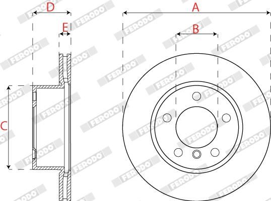 FERODO DDF2196C Brake Disc