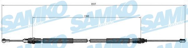 Тросовий привод, стоянкове гальмо, Samko C0748B