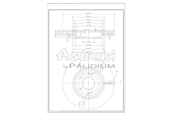 ASHUKI by Palidium féktárcsa Y089-70