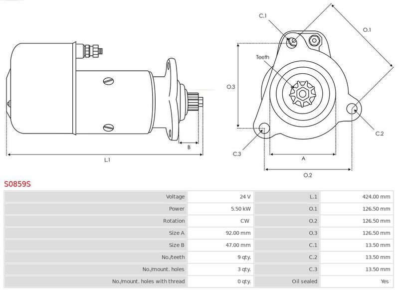 AS-PL S0859S Starter