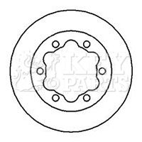 Гальмівний диск, Key Parts KBD5725S