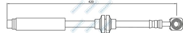 APEC Brake Hose BHO4245
