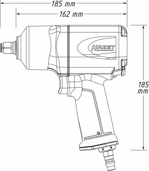 HAZET 9012EL-SPC Impact Wrench (compressed air)