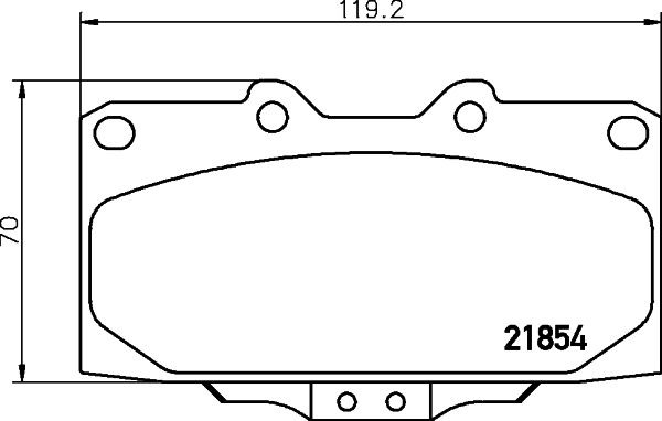 HELLA fékbetétkészlet, tárcsafék 8DB 355 017-211