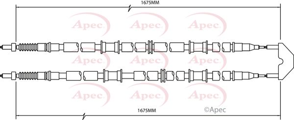 APEC Cable Pull, parking brake CAB1499