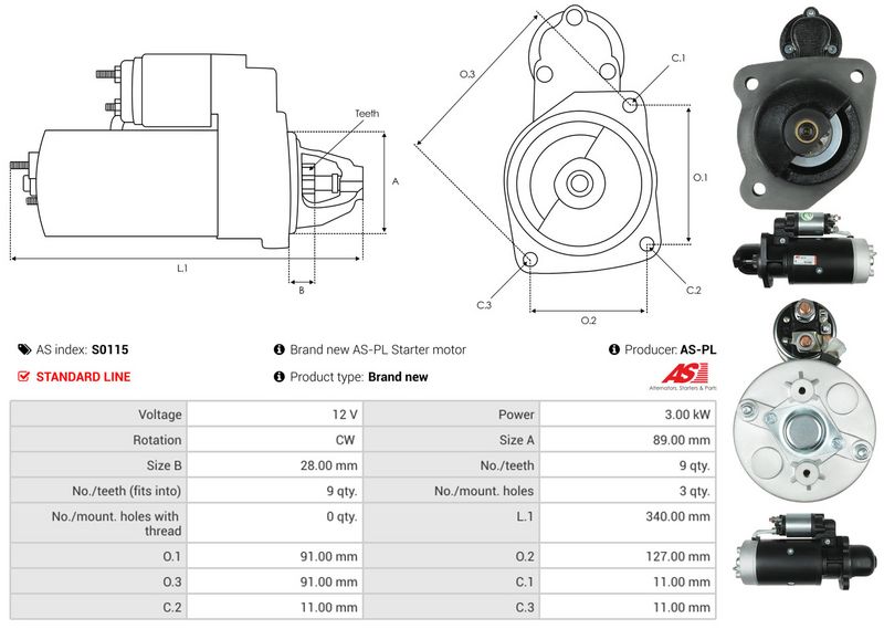 AS-PL S0115 Starter