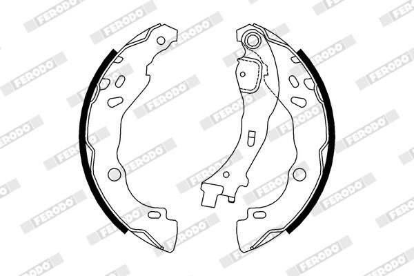 FERODO FSB657 Brake Shoe Set