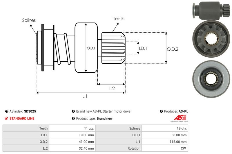 Vabajooks, starter, AS-PL SD3025