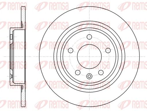 REMSA OPEL диск гальм.задн.Astra J, Chevrolet Cruze 16&quot;