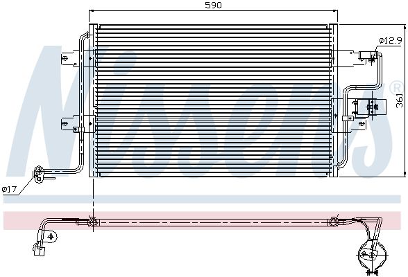 NISSENS 94310 Condenser, air conditioning