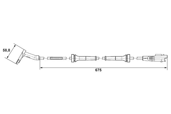 BOSCH 0265007423 Sensor, wheel speed