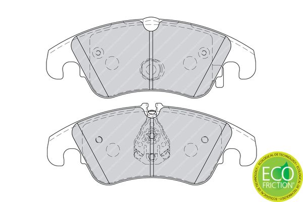 FERODO FDB4268 Brake Pad Set, disc brake