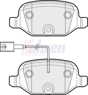 Fahren Brake Pad Set, disc brake FBP3278