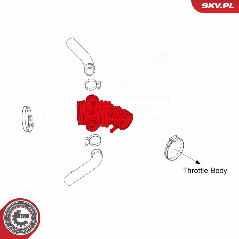 ESEN SKV 24SKV483 Intake Hose, air filter