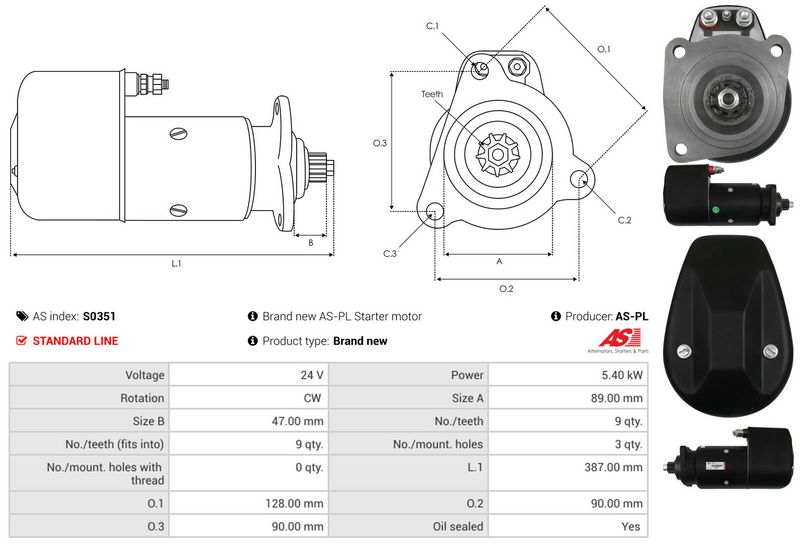AS-PL S0351 Starter