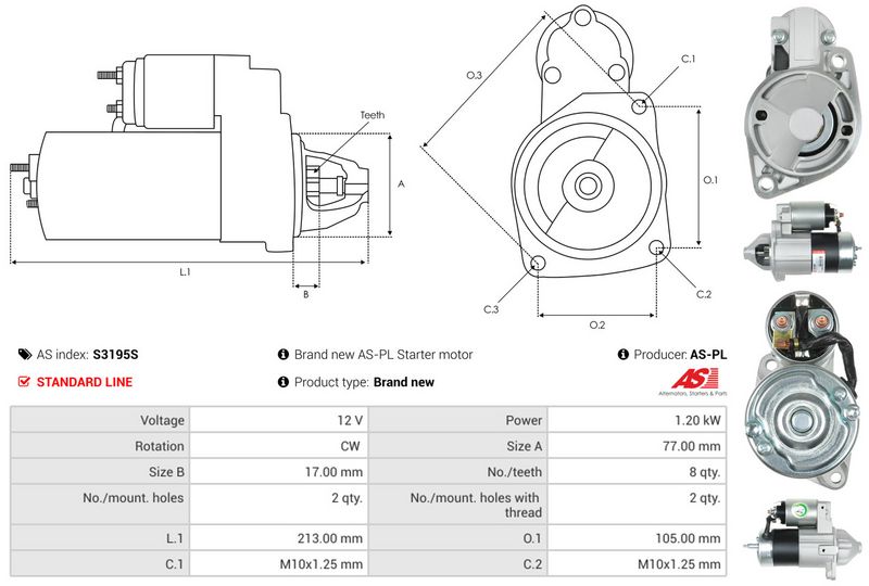 AS-PL S3195S Starter
