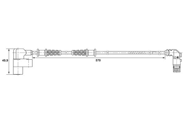 BOSCH 0 265 006 370 Sensor, wheel speed