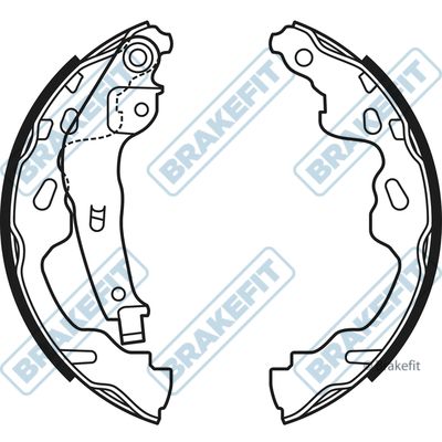 APEC Brake Shoe Set BSH1038