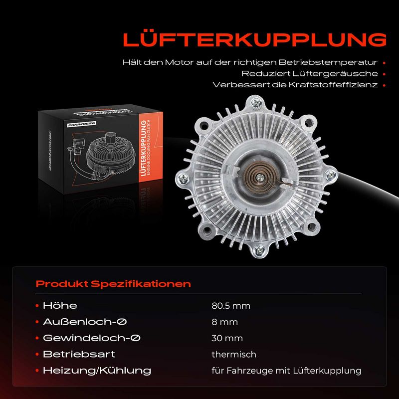 Frankberg 5481FB0025580 Clutch, radiator fan