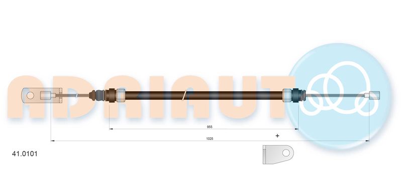 ADRIAUTO 41.0101 - Cable Pull, clutch control