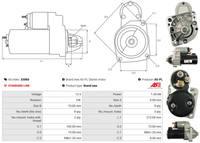 AS-PL S3060 Starter