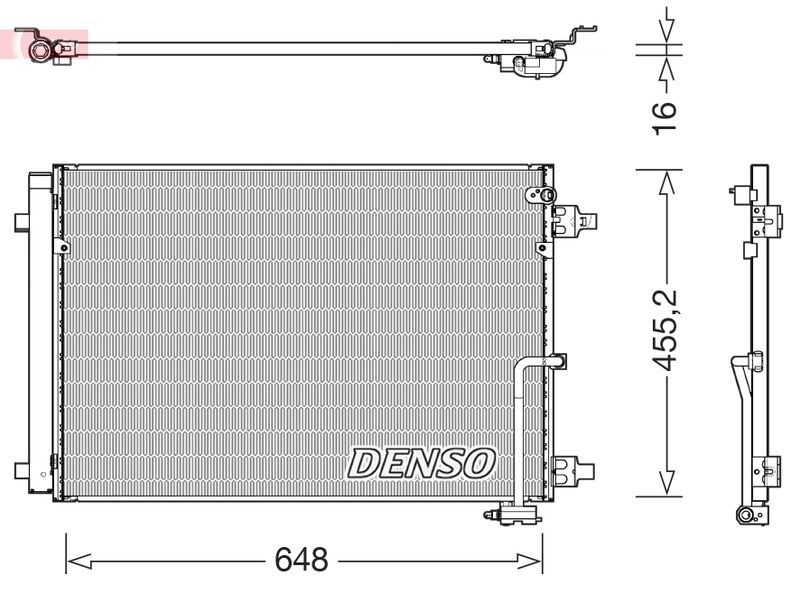 DENSO kondenzátor, klíma DCN02045