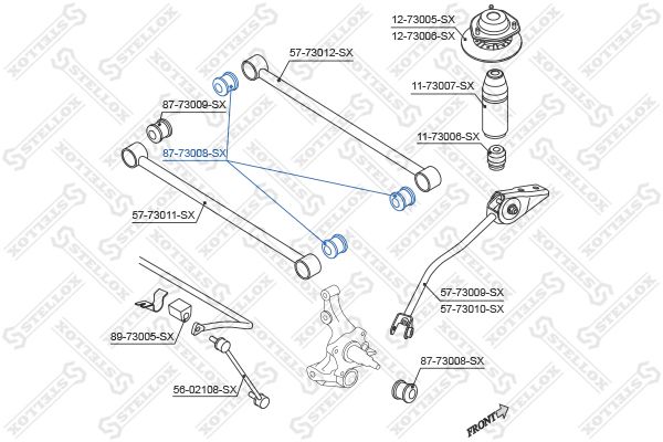 STELLOX 87-73008-SX Mounting, control/trailing arm