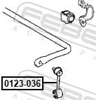 FEBEST 0123-036 Link/Coupling Rod, stabiliser bar