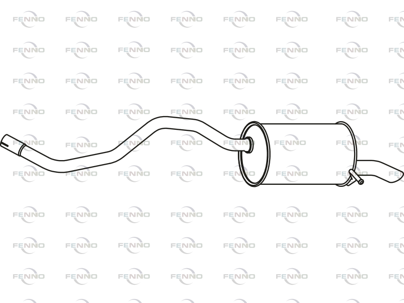 FENNO P49038 Rear Muffler