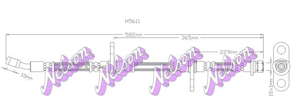 KAWE fékcső H5611