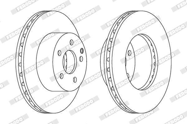 FERODO Disque de frein DDF1668