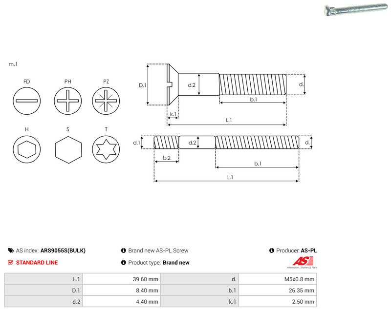 AS-PL ARS9055S(BULK) Repair Set, alternator