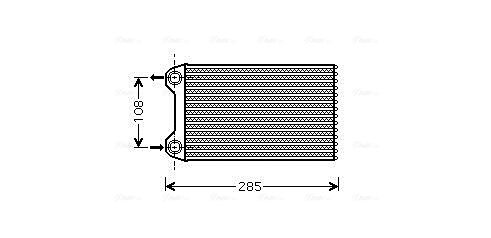 AVA QUALITY COOLING Hőcserélő, belső tér fűtés AIA6254