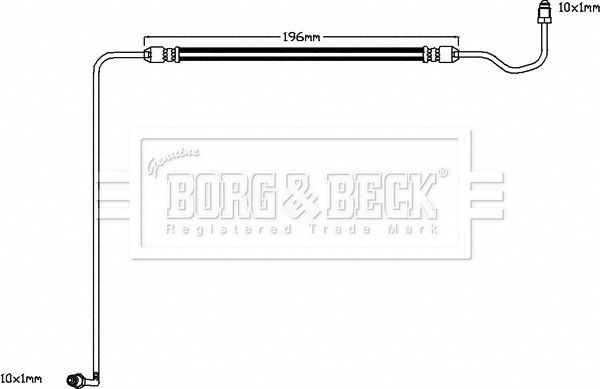 BORG & BECK fékcső BBH8590