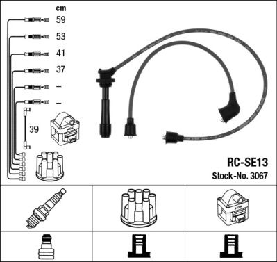 NGK Ignition Cable Kit 3067