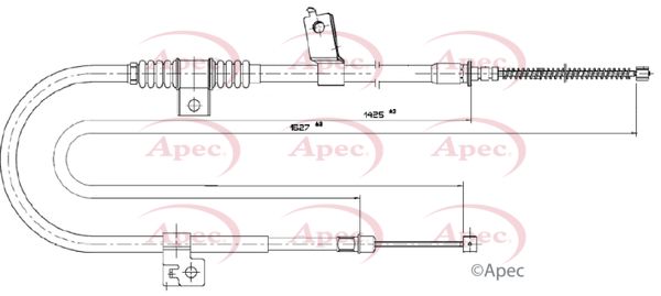APEC Cable Pull, parking brake CAB1779