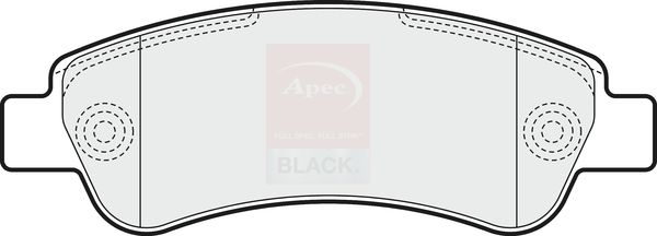 APEC Brake Pad Set, disc brake PAD1589B