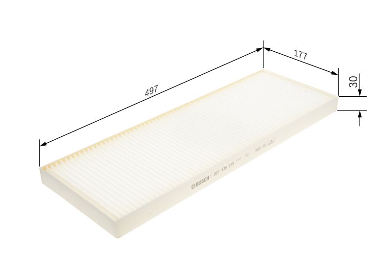 BOSCH 1 987 435 125 Filter, cabin air