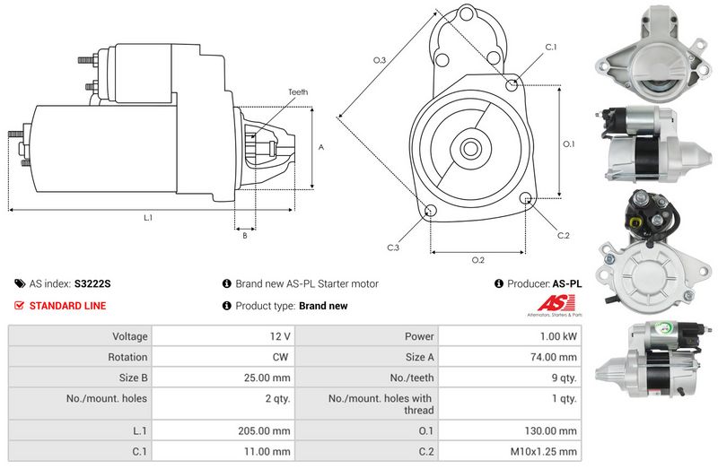 AS-PL S3222S Starter