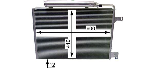 Product Image - Condensor, airconditioning - AC370000P - MAHLE